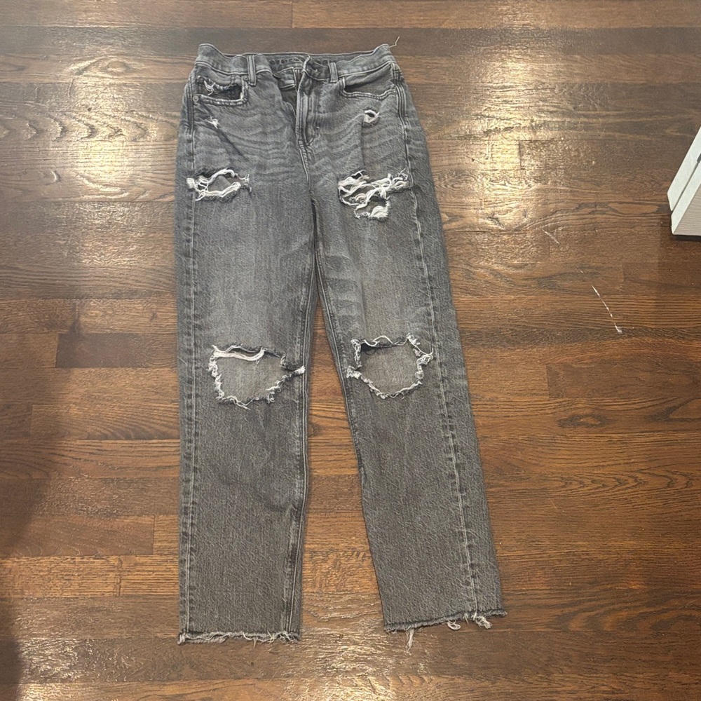 American Eagle Outfitters Distressed Black Women's Jeans